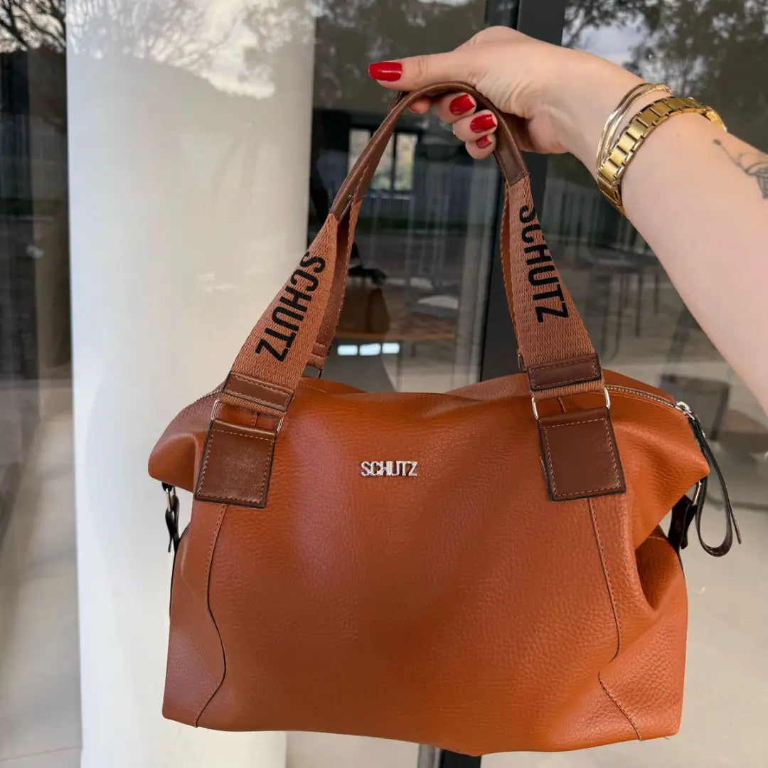 Bolsa Schutz Expansível 2 em 1 Grande de Couro
