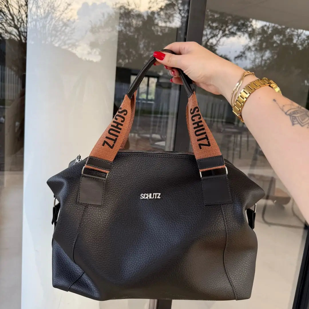 Bolsa Schutz Expansível 2 em 1 Grande de Couro
