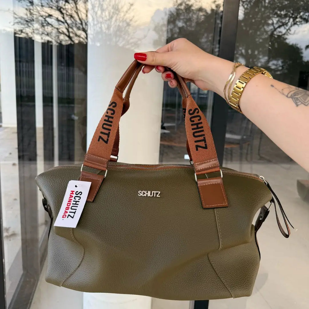 Bolsa Schutz Expansível 2 em 1 Grande de Couro