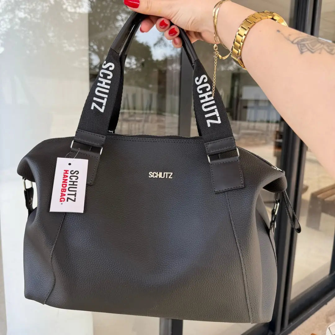 Bolsa Schutz Expansível 2 em 1 Grande de Couro