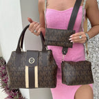 Kit 3 Peças Michael Kors com Bolsa Transversal e Carteira